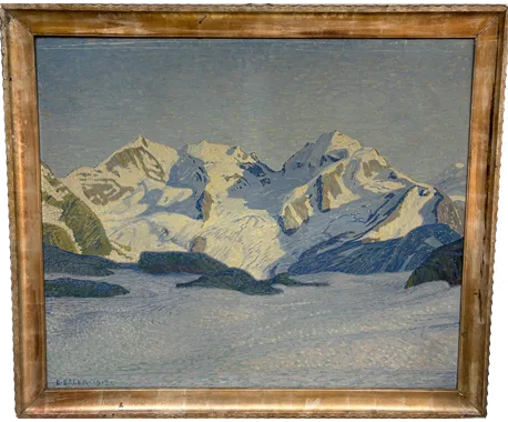Huile sur toile, massif alpin