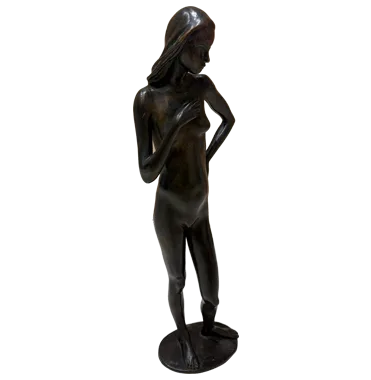 Sculpture en bronze, figure féminine